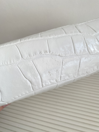 Сумка 0188 Белый кроко-кожа (636)